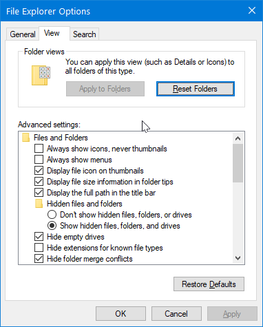 windows 10 folder option 2021-02-03