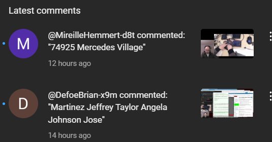 youtube person names spam 2024-09-08 9Nykx