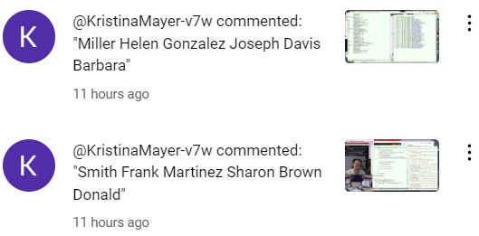 youtube person names spam 2024-09-11 xtMgh