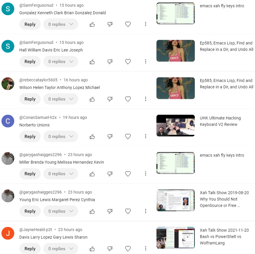 youtube person names spam 2024-09-19 yhGR2