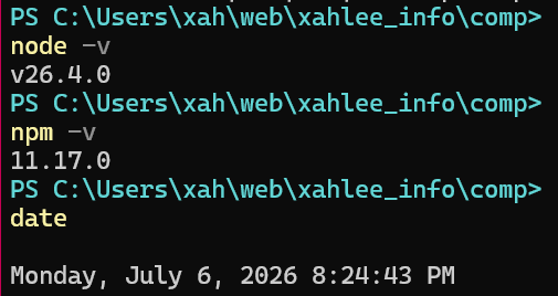 npm version 2026-07-06 316d8 ll
