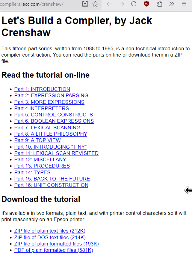Compiler by Jack Crenshaw 2026-05-20 25839